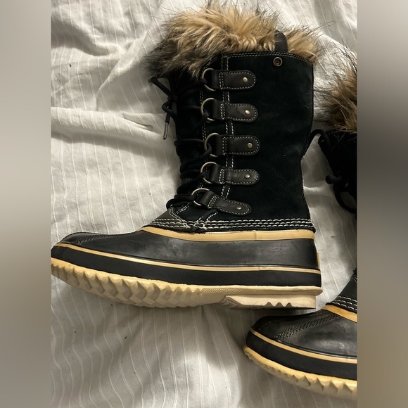 Sorel Joan of Arctic Womens Black Waterproof Insulated Snow Outdoor Boot Size 6 - Picture 3 of 10